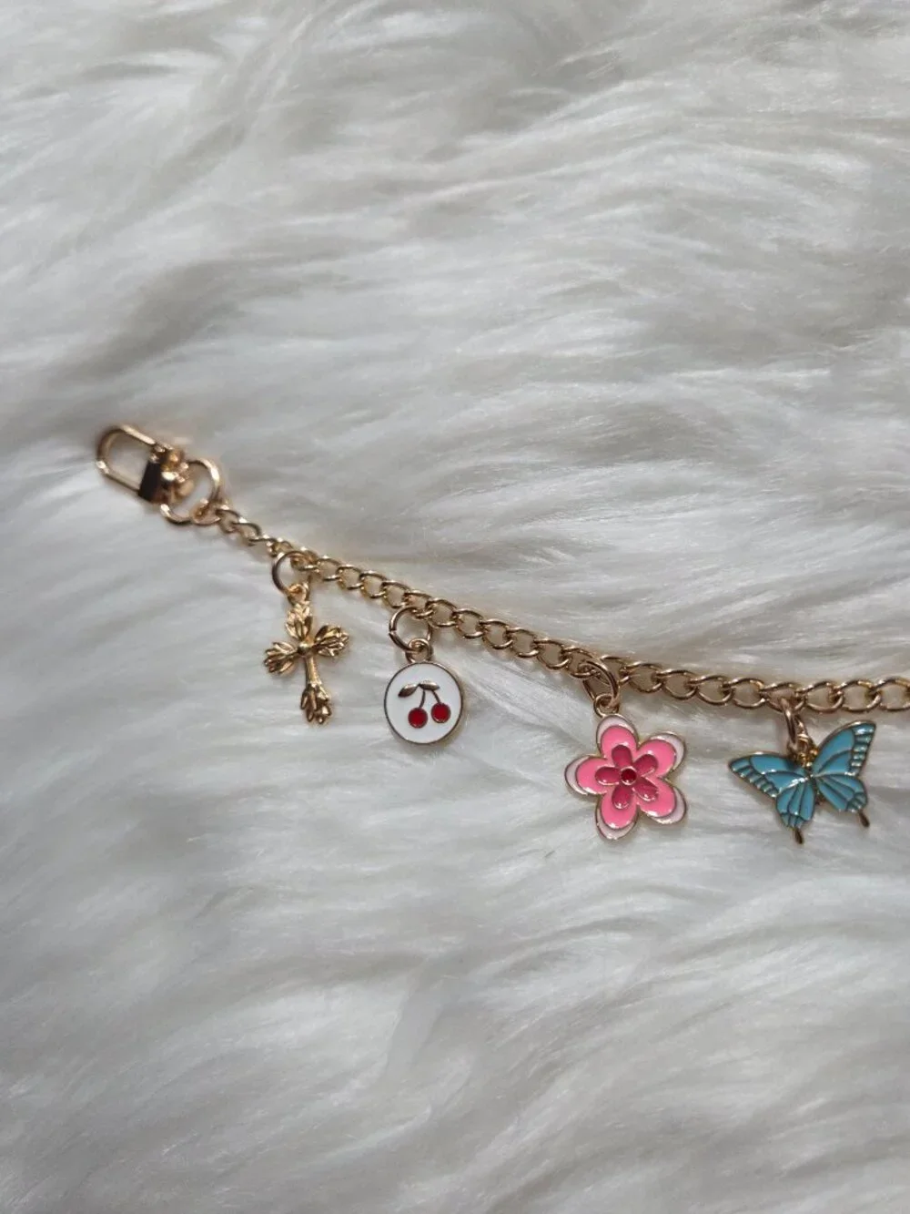 Evil Eye & Butterfly Bag Charm/Keychain